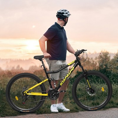 26" Steel Mountain Bike, 21-Speed, Disc Brakes, Anti-Slip Tires, Easy Assembly