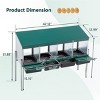 Compartment Roll Away Chicken Nesting Box,Galvanized Steel Egg Laying Box for Hens,Wall Mount–LAOTIES - 2 of 4