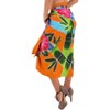 LA LEELA Women's Sarong Wraps Cover up Swimwear Wrap One Size Floral Orange - 2 of 4