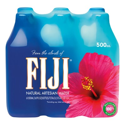 Image of FIJI Natural Artesian Water - 6pk/16.9 fl oz Bottles