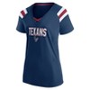 NFL Houston Texans Women's Authentic Mesh Short Sleeve Lace Up V-Neck  Fashion Jersey - S