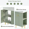 Lyngins 21.6" Storage Bathroom Vanity, Freestanding Vanity with Ceramic Sink & Overflow, Bathroom Storage Cabinet, Small-to-Medium Bathrooms - 3 of 4