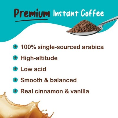 FlavCity Cafe Medium Roast Cinnamon Single Serve Instant Coffee - 0.45oz