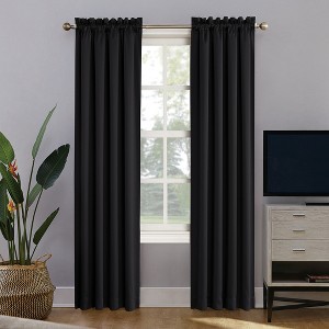 Sun Zero Blackout Oslo Theater Grade Rod Pocket Curtain Panel - 1 of 4