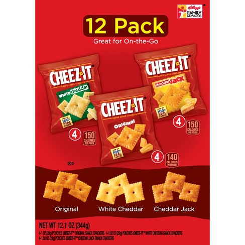 Cheez It Baked Snack Crackers Variety Pack 12ct Target