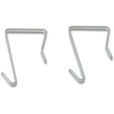 Lorell Single Garment Hook f/Industr. Shelving 15/BG Silver 69878