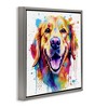 Stupell Industries Happy Dog Paint Drip, 18" x 18" - 3 of 4