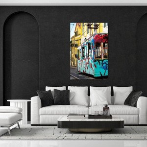 iCanvas Graffiti Tramway Lisbon by Philippe Hugonnard Canvas Print Wall Art - 1 of 3