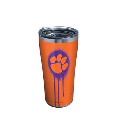 NCAA Clemson Tigers 20oz Graffiti Stainless Steel Tumbler