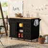 Whisen Kitchen Island with Storage and 5 Draws - 2 of 4