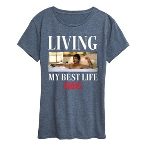 Women's - Scarface - Living My Best Life Short Sleeve Graphic T-Shirt - 1 of 4