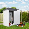 5x3ft Outdoor Storage Shed, Modern Metal Tool Shed Storage House with Lockable Doors, Patio Iron Shed with Sloping Roof for Backyard Garden Lawn - 2 of 4