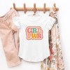 The Juniper Shop Girl Power Retro Toddler Flutter Sleeve Tee - 2 of 2