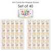 Big Dot of Happiness Holi Hai - Mini Candy Bar Wrapper Stickers - Festival of Colors Party Small Favors - 40 Count - 3 of 4