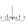 Elegant Lighting Rohan 54 inch chandelier in Matte Black - 3 of 4