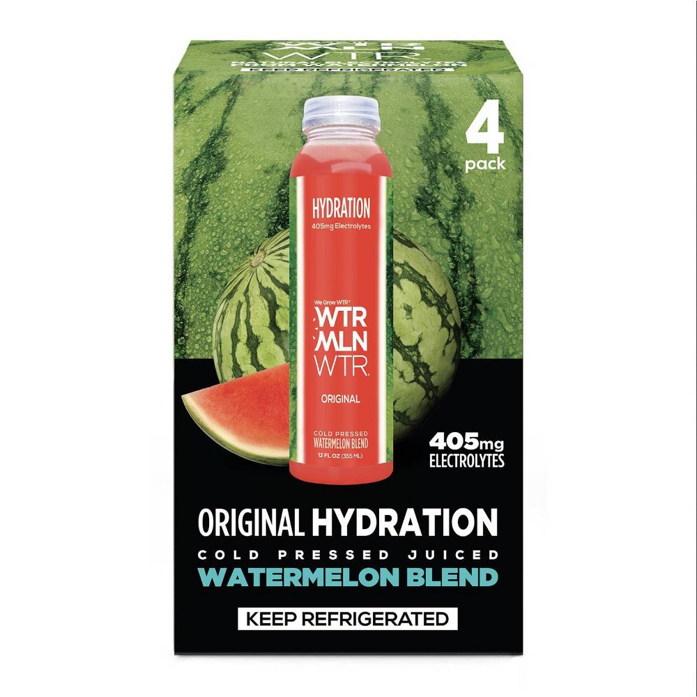 WTRMLN WTR Original Hydration Cold Pressed Watermelon Blend Juice - 48oz/4pk