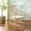 Olala Rattan Arm Dining Chair - SEA8038 - Natural/Cream - Safavieh - 3 of 4
