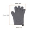 Unique Bargains Heat Resistant Kitchen Textiles Soft Lining Silicone Oven Mitts 2 Pcs - 2 of 4