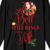 Polar Express The Bell Still Rings For Me Crew Neck Long Sleeve Women's Black Tee - 2 of 3