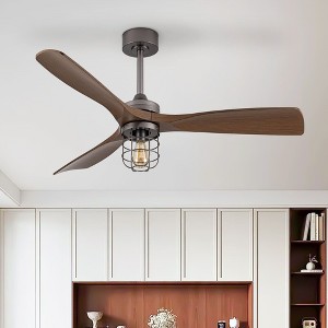 DREAMSIDEA 1-Light 52 in. Indoor Standard Ceiling Fans with 3-Blades - 1 of 3