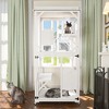 APRILSOUL Outdoor Cat Enclosure on Wheels, Large 71" Cats Patio House of Wooden, 4 Tiers Indoor Kitten Cage with Resting Box, Removable Wood Bottom - 4 of 4
