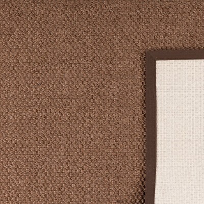 Chocolate Brown Sisal 2' x 3' Non-Slip Area Rug