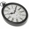 Oval Retro Wall Clock Rustic Vintage Style Black Antique Design Silent Decor Large Kitchen 15.5 Inch Hx 10.5 Inch - 2 of 4