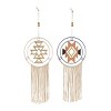 Metal Geometric Wall Decor with Fringe Detailing Set of 2: Iron Art by Olivia & May - 2 of 4