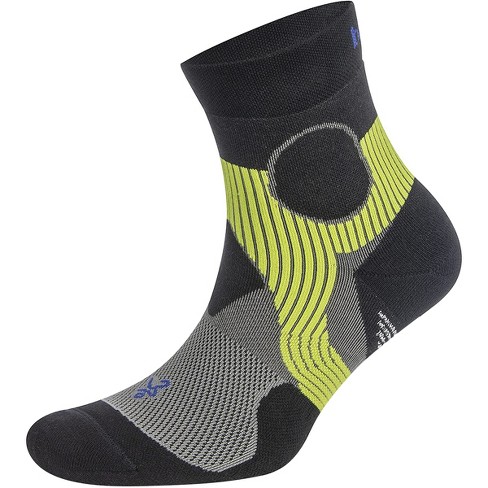 Balega Support Quarter Length Running Socks - Small - Light Gray/Black