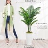 Core Electro 1/2Pcs 5ft Tall Artificial Palm Tree Potted Faux Plant with Stylish White Planter Outdoor Indoor Decor - 3 of 4