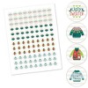Big Dot of Happiness Colorful Christmas Sweaters - Ugly Sweater Holiday Party Round Candy Sticker Favors - Labels Fits Chocolate Candy (1 sheet of - 2 of 4