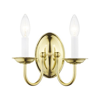 Livex Lighting Home Basics 2 - Light Wall Light in  Polished Brass