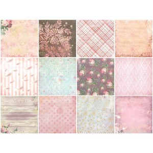 Wrapables 6x6 Decorative Single-Sided Scrapbook Paper for Arts & Crafts Projects, Scrapbooking, Card-Making - 1 of 4