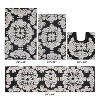 Medallion Collection 4 Piece 100% Cotton Tufted Bathroom Rug Set  with Non-Slip Backing, Machine Washable, Tumble Dry Bath Mat - 2 of 4