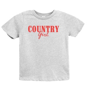 Country Girl Puff Print - Youth Short Sleeve Graphic T-Shirt - 1 of 3