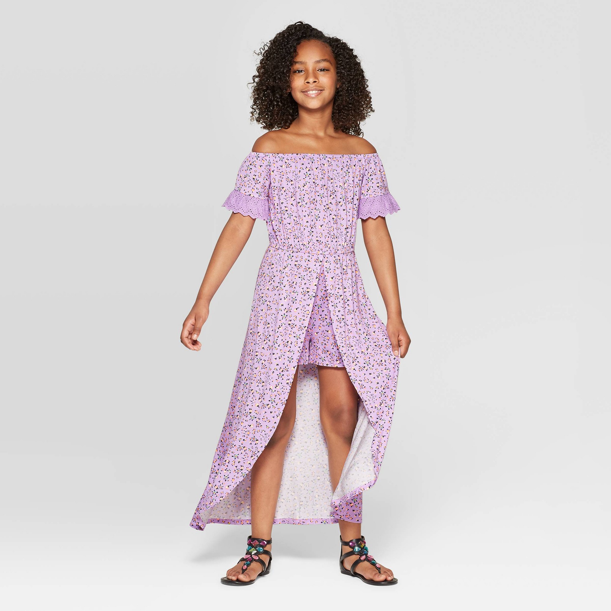 Girls walk 2025 through maxi dress