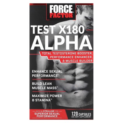 Force Factor Test X180 Alpha®, 120 Capsules