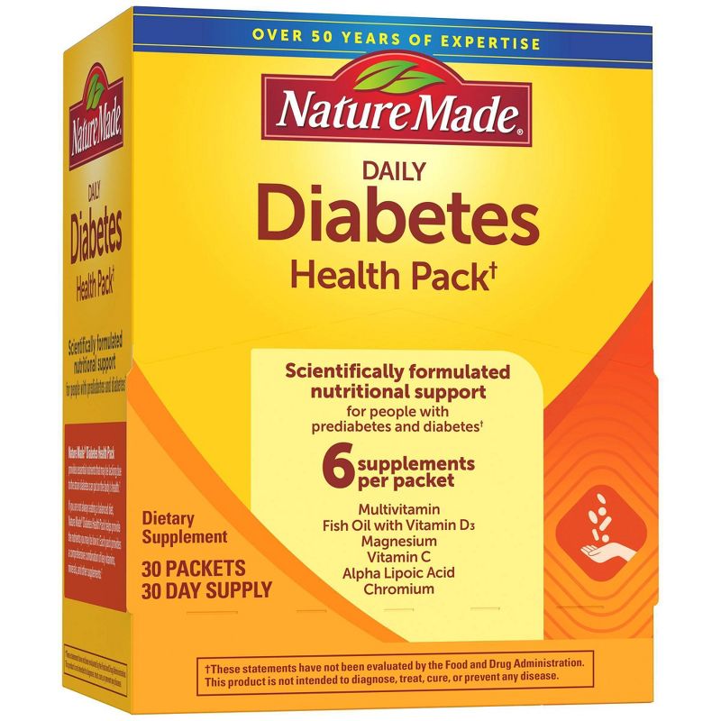 Nature Made Diabetes Health Pack with EPA and DHA - 30ct, 3 of 8
