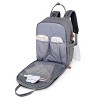 Dikaslon Diaper Bag Backpack with Portable Changing Pad, Pacifier Case and Stroller Straps - 4 of 4