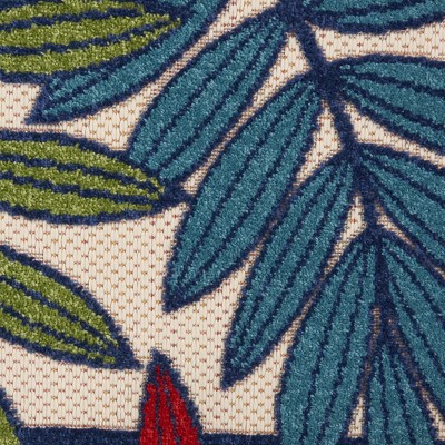Aloha Multicolor Floral Leaf 2'3" x 10' Synthetic Outdoor Runner