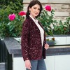 Anna-Kaci Women's Glitter Long Sleeve Open Front Sparkle Party Blazer Jacket - 3 of 4