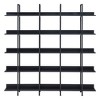 Sapphtopaz Modern 5-Tier Bookshelf with Metal Frame Utility Storage Shelves Industrial Bookcase Organization and Storage for Living Room - 2 of 4