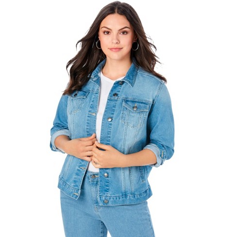 Target denim jacket plus on sale size