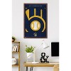 Trends International MLB Milwaukee Brewers - Logo 25 Framed Wall Poster Prints - 2 of 4