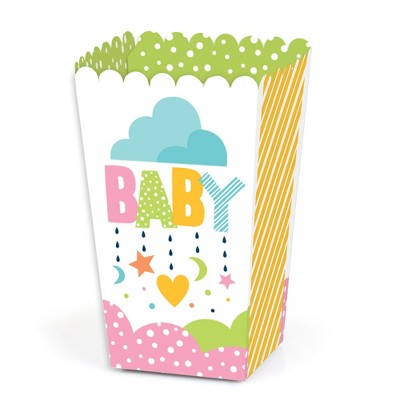 Big Dot of Happiness Colorful Baby Shower - Gender Neutral Party Favor Popcorn Treat Boxes - Set of 12