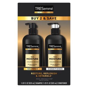 Tresemme Rich Moisture Shampoo and Conditioner Rich Moisture 2 ct for Dry Hair Formulated With Vitamin E and Biotin - 28oz - 1 of 4