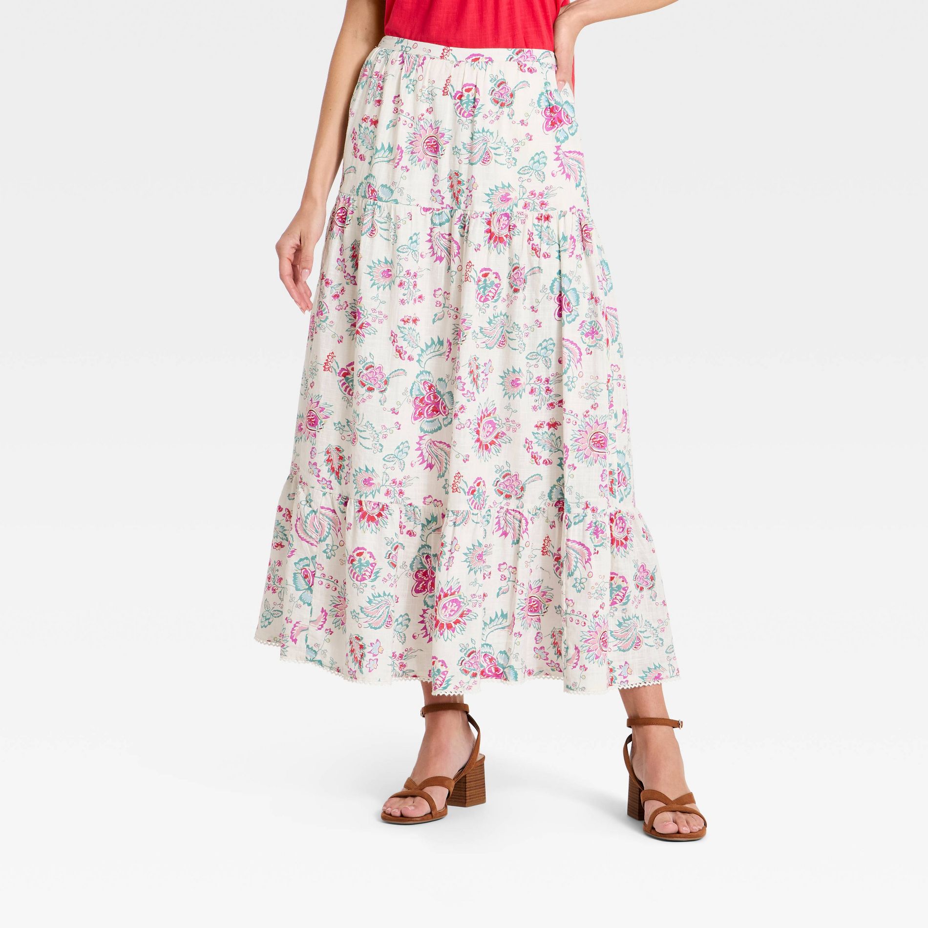 Women's Printed Maxi Full Skirt - Universal Thread™