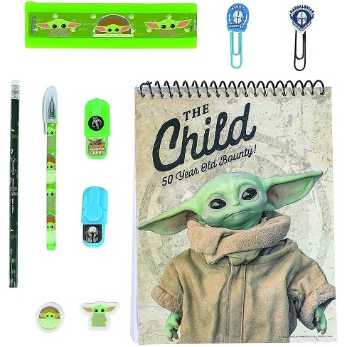 BABY YODA STAR WARS 11-Pc Value Pack Back-to-School Stationery Supplies Set $20 