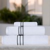 Premium Cotton Solid Plush Heavyweight Hotel Luxury Towel Set by Blue Nile Mills - 2 of 4