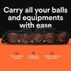 Heavy Duty XL Basketball Mesh Equipment Ball Bag w/Shoulder Strap Design for Coach with 2 Front Pockets - 2 of 4